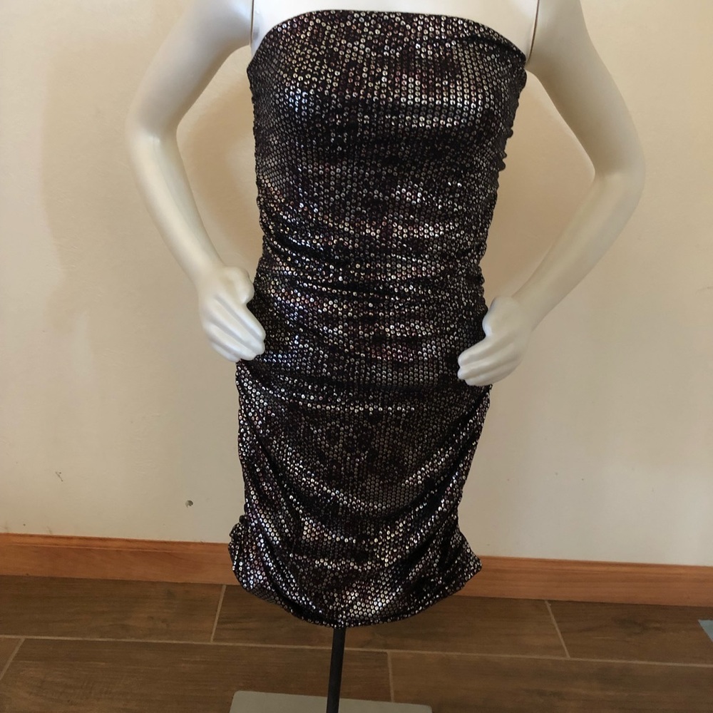 Nice faux metallic dress